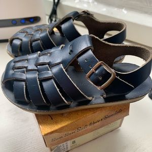 Saltwater sandals Sailor in navy blue
